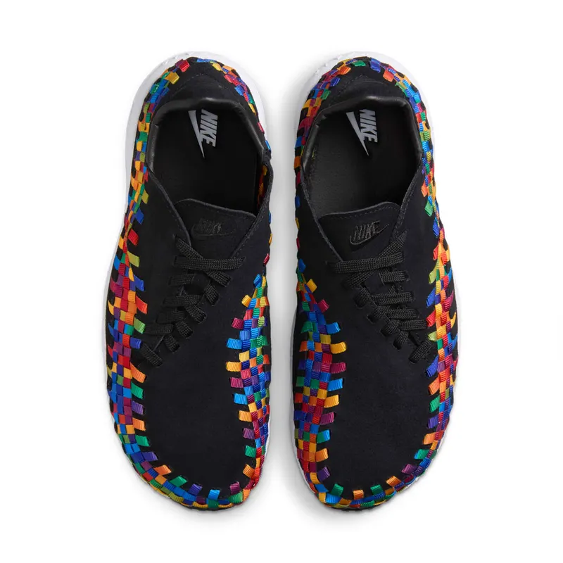 Nike Air Footscape Woven “Black Rainbow” (black / black / white) – FB1959-002
