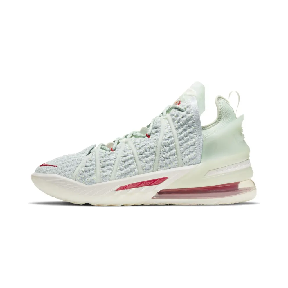 Nike LeBron 18 Empire Jade White/Jade Ice-Red (DB7644-002)