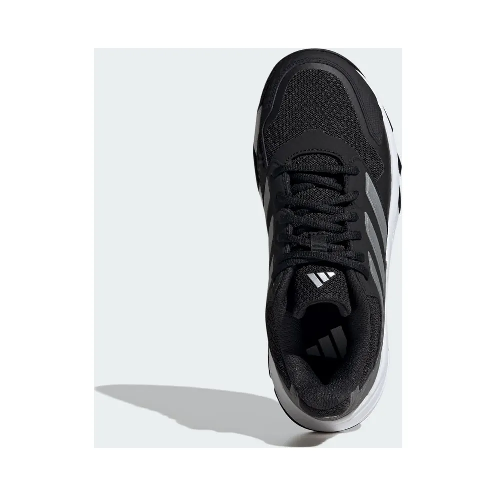 Adidas CourtJam Control 3 Tennis Shoes Core Black / Silver Metallic / Grey Four (ID2458)