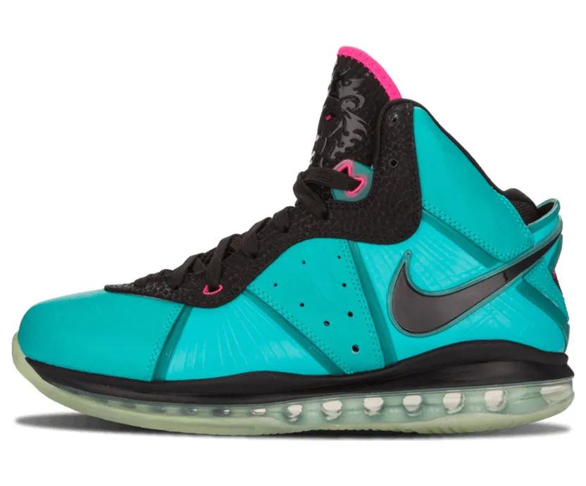 Nike LeBron 8 ‘Pre-Heat’ Retro/Black-Pink Flsh-Flmnt Grn (417098-401)