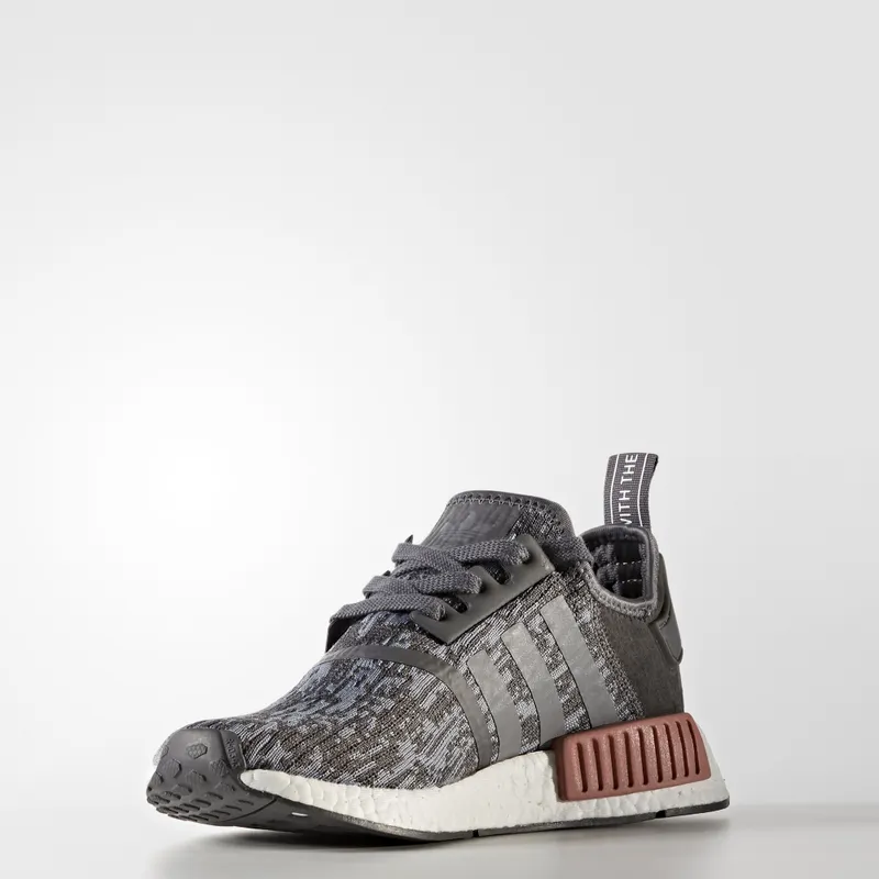 adidas NMD R1 Heather Grey Raw Pink (W) Grey Heather/Grey Heather/Raw Pink (BY9647)