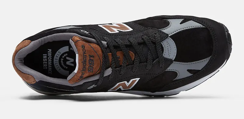 New Balance 991 MiUK Black Grey Brown (M991KT)