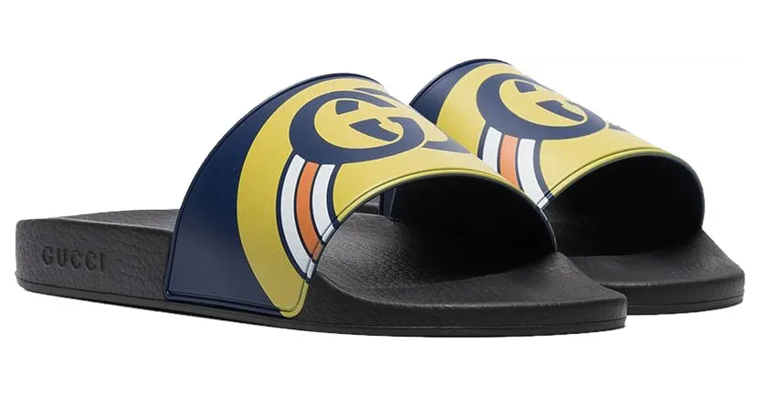 Gucci Persuit Slides Navy Black
