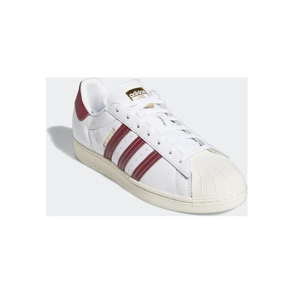 Adidas Superstar Cloud White / Collegiate Burgundy / Gold Foil (GZ1603)