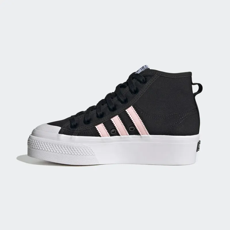 Adidas Nizza Platform Mid Core Black / Clear Pink / Cloud White (GY9934)