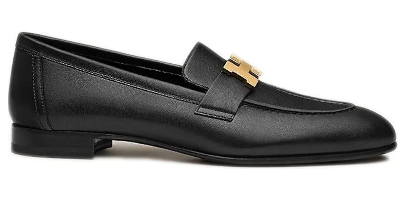 Hermes Paris Loafer Noir Goatskin Leather (H182182Z 04345)