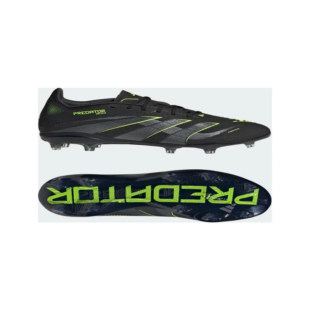 adidas Predator Elite FG Core Black Iron Metallic Lucid Lemon (JI1177)