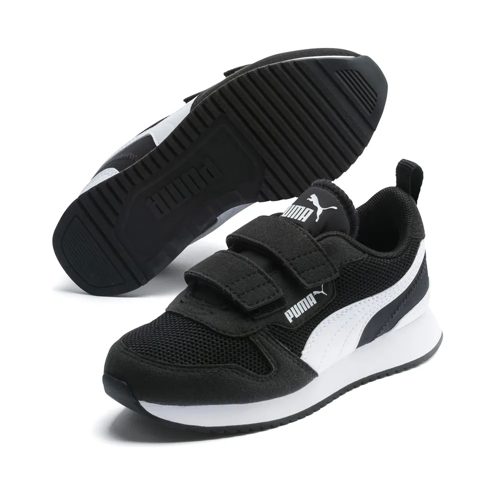 PUMA R78 Kids’ Black/White (373617-01)