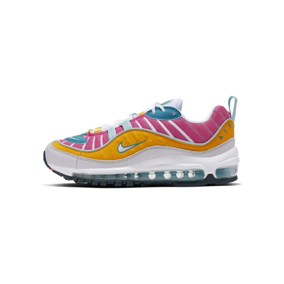 Nike Air Max 98 Easter (2019) (W) Spirit Teal/Vast Grey-Tropical Twist-Laser Fuchsia-White-University Gold (CI9897-301)
