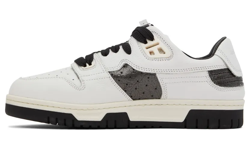 Acne Studios White & Green Low Top Sneakers (BD0190-) (3)