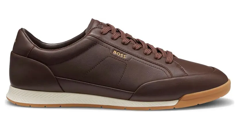 Hugo Boss sneaker Donkerbruin / Goud (50568493-201)
