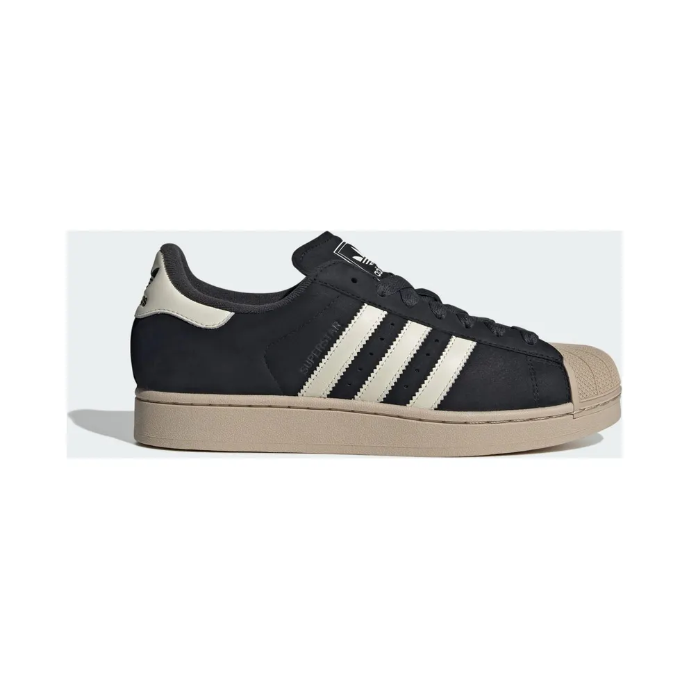 Adidas Superstar II Shoes Core Black / Off White / Stone Khaki (KH8959)