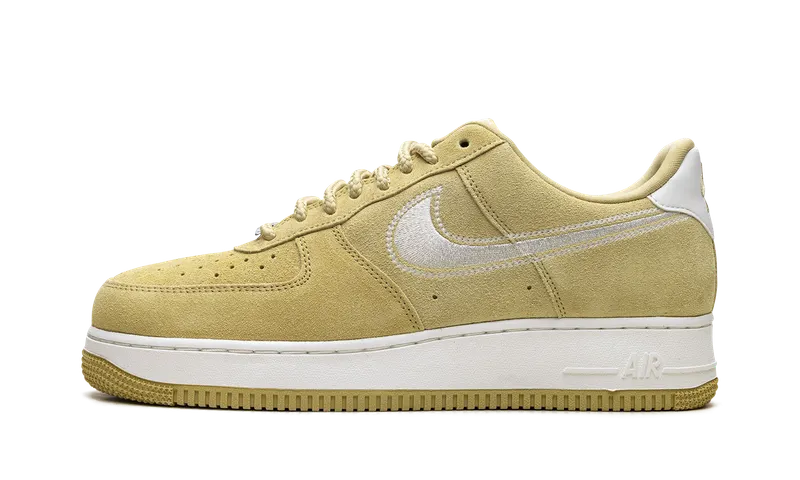 Nike Air Force 1 Low ’07 LV8 “Buff Gold Sail Embroidered Swoosh” (HJ4465-700)