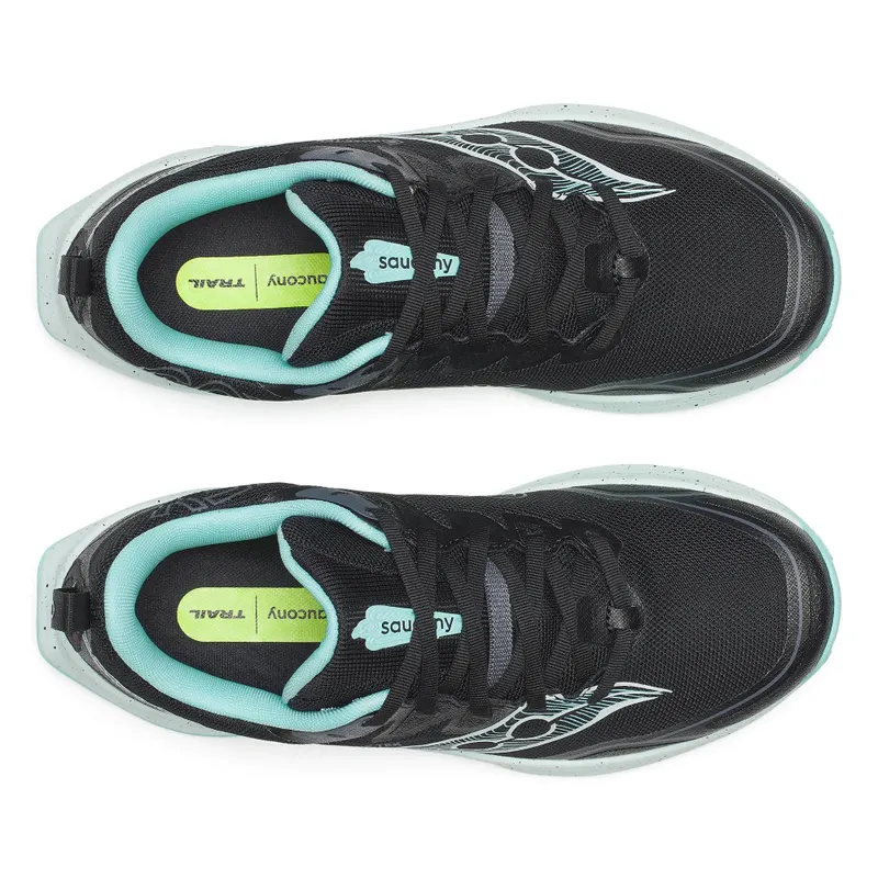 SAUCONY Peregrine 16 GTX “Black / Aqua” (S11068-101)