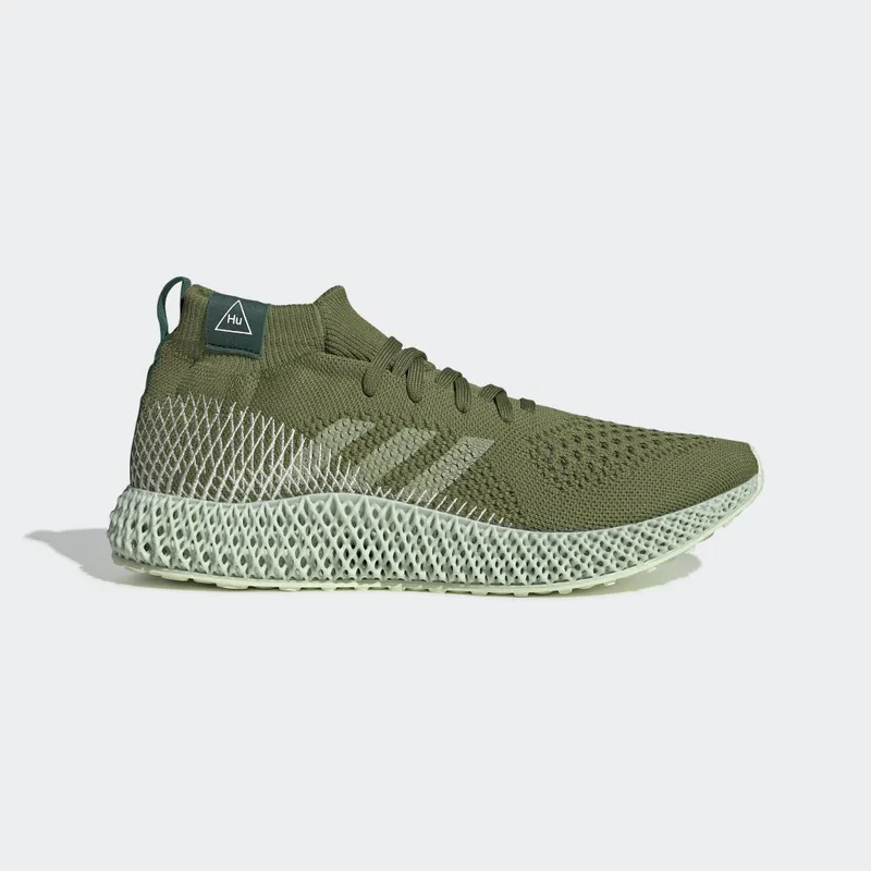 adidas 4D Runner Pharrell Tech Olive Tech Olive/Running White/Collegiate Green (FV6334)