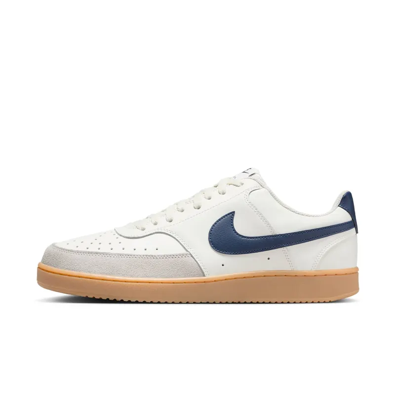 Nike Court Vision Low “Sail / Gum Light Brown / Light Iron Ore / Midnight Navy” (HF1068-133)