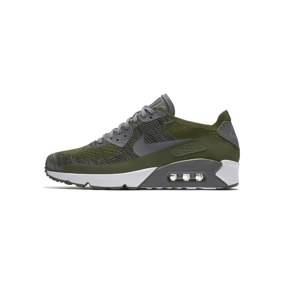 Nike Air Max 90 Ultra Flyknit 2.0 Green Rough Green/Dark Grey-White-Black (875943-300)