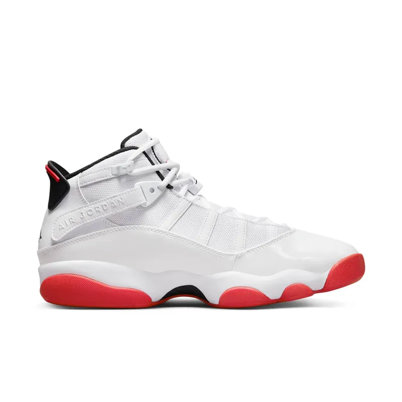 Jordan 6 Rings “White / University Red” (322992-160)