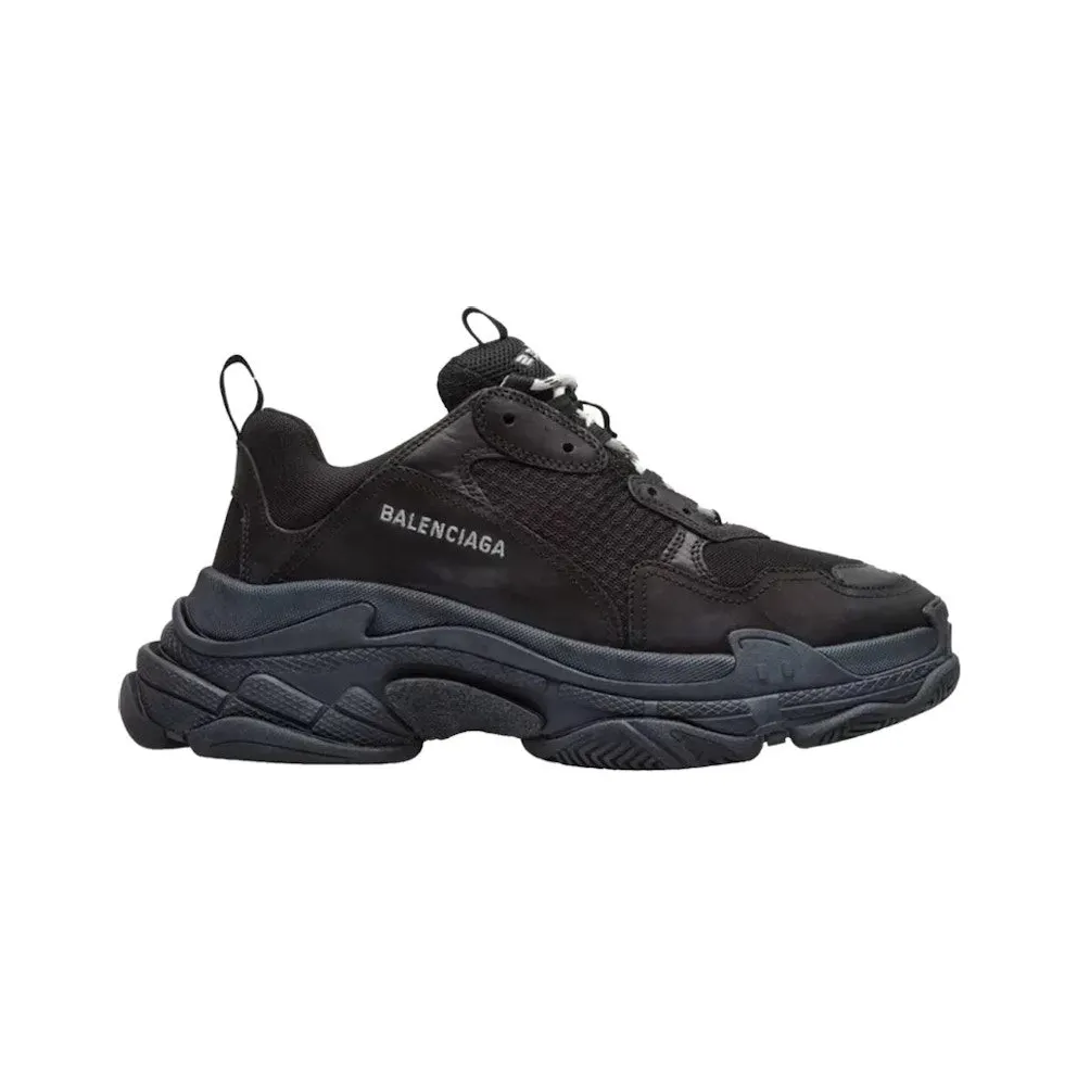 Balenciaga Triple S Black (Pre-Distressed) (534162W09O11000)