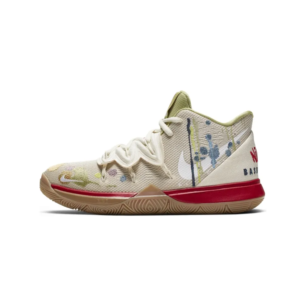 Nike Kyrie 5 Bandulu (GS) Light Bone/Green-Red (CQ4326-100)