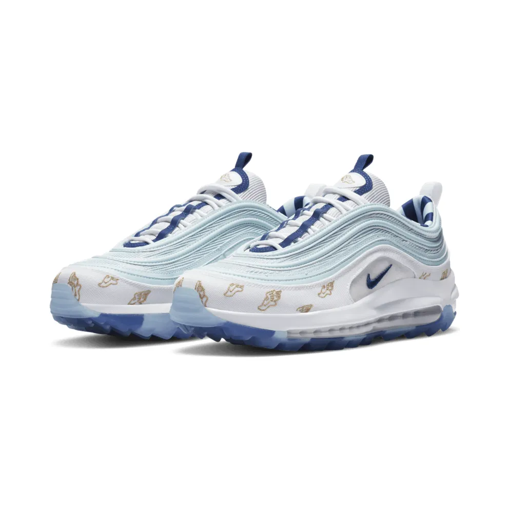 Nike Air Max 97 Golf Wings White/Topaz Mist-Celestial Gold-Deep Royal (CK1220-100)