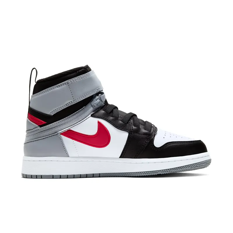 Jordan 1 Flyease Black Particle Grey Gym Red (GS) Black/White-Particle Grey-Gym Red (CT4897-002)