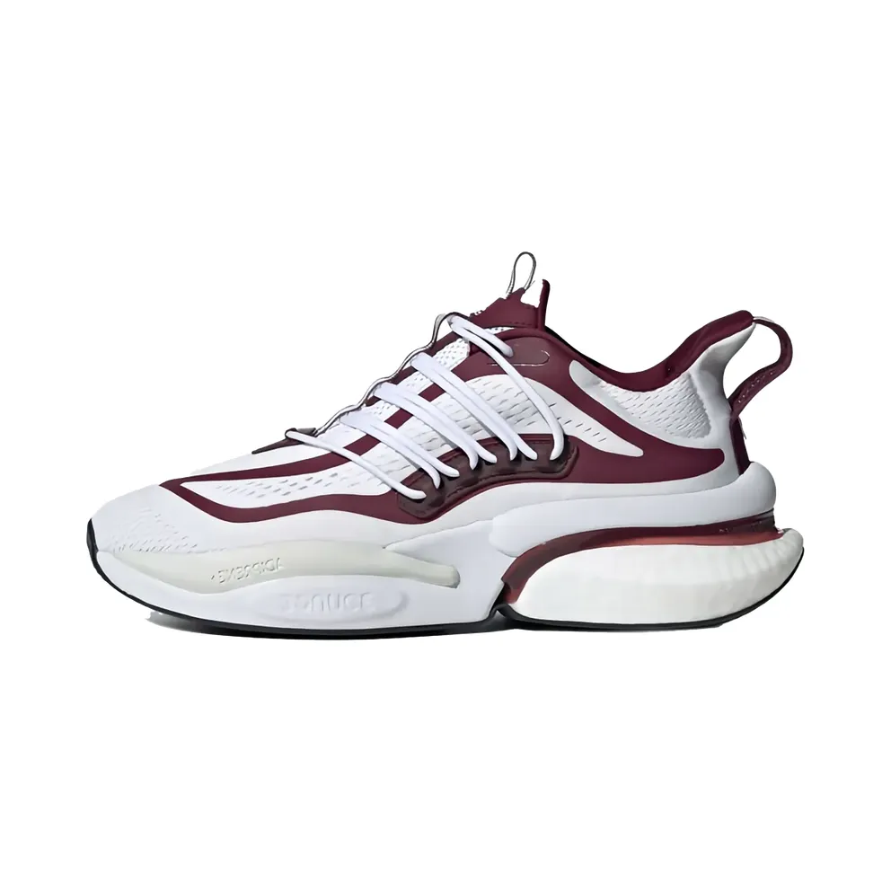Adidas Mississippi State Alphaboost V1 “Cloud White Team Maroon Cool Grey” (IE1030)