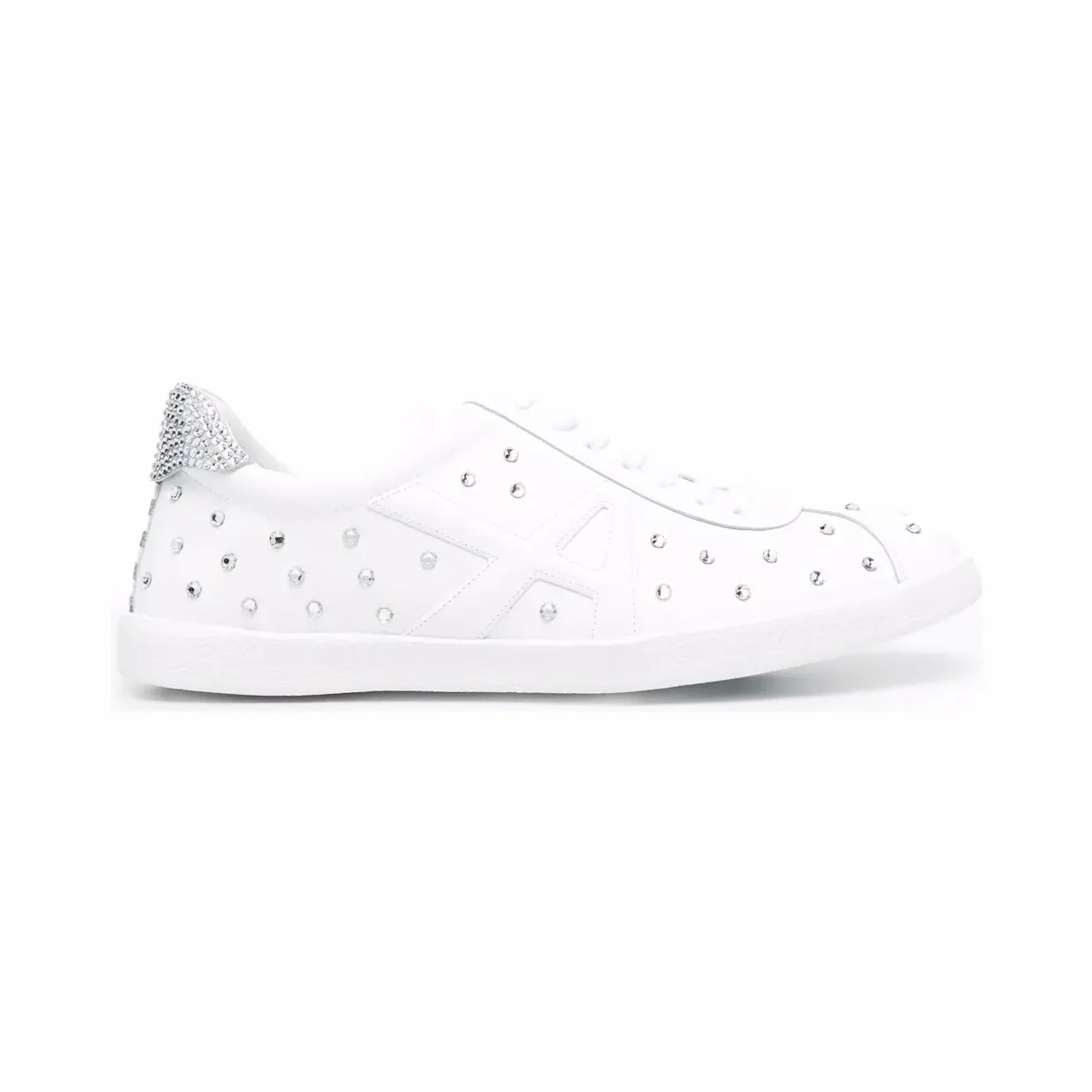 Aquazzura verfraaid met kristallen “White” (TCDFLASKCALFFC)