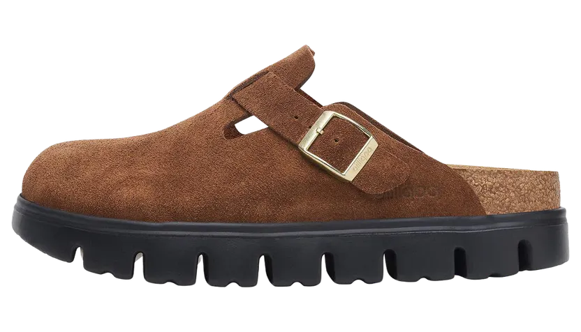 Birkenstock Boston Chunky Suede Leather “Dark Tea Black” (1028402)