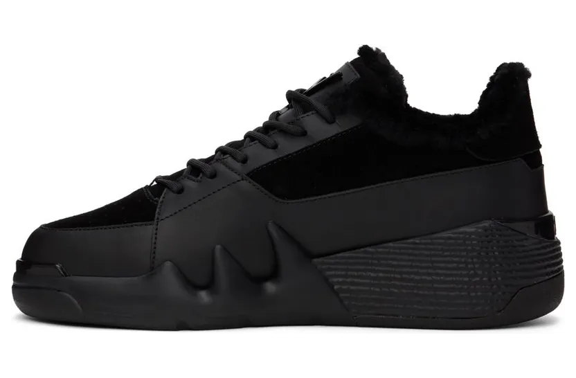 Giuseppe Zanotti Black Velour Talon NERO (RU20070) (3)