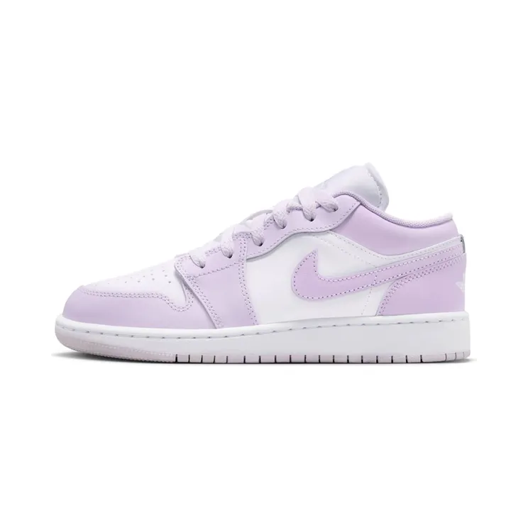 Jordan 1 Low GS “Barely Grape / Violet Mist / White” (553560-502)