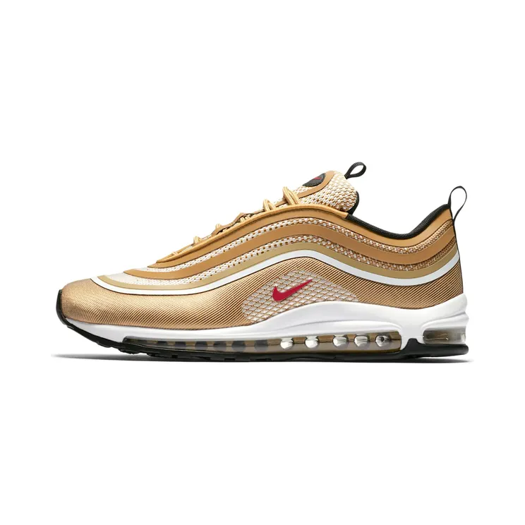 Nike Air Max 97 Ultra 17 “Metallic Gold / Black / White / Varsity Red” (918356-700)