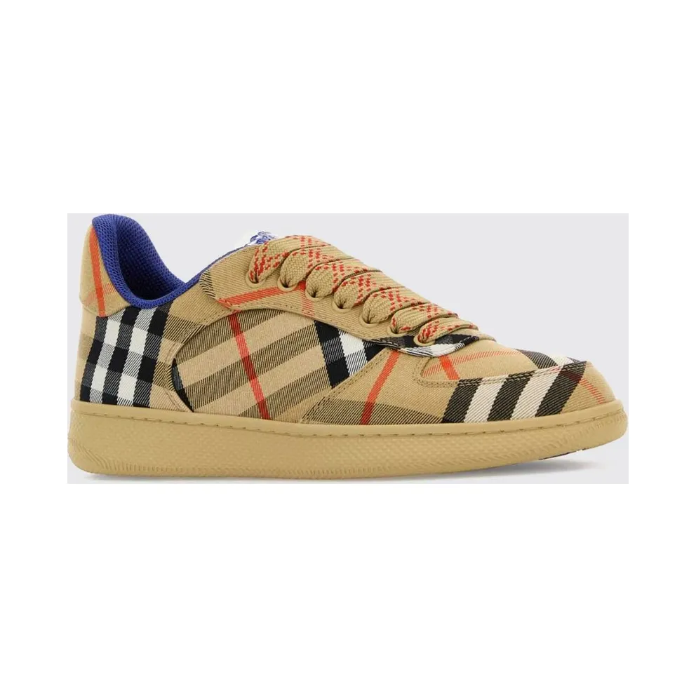 BURBERRY Terrace Low-Top in Vintage Check Cotton-Blend Sand (8095372)