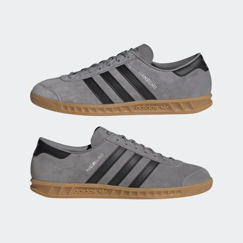 Adidas Hamburg Grey Three / Core Black / Gum (GW5751)