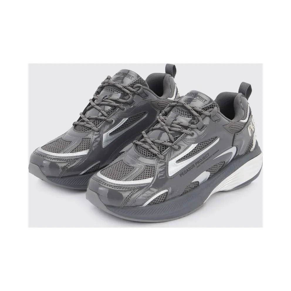 Plein Sport Pegasus Project Mesh And Patent Leather Grey (FAESUSC0848STE003N72)