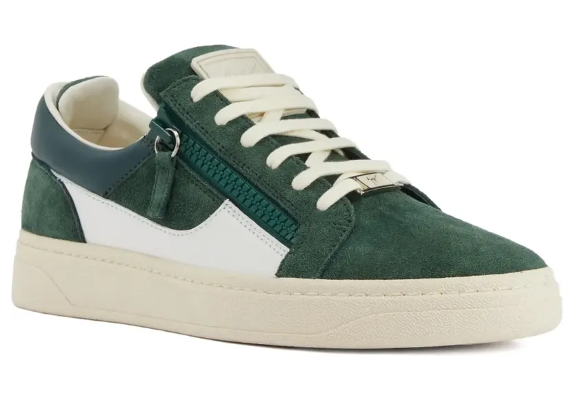 Giuseppe Zanotti Gz94 Frankie suède sneakers met rits – Groen (RU50010002)