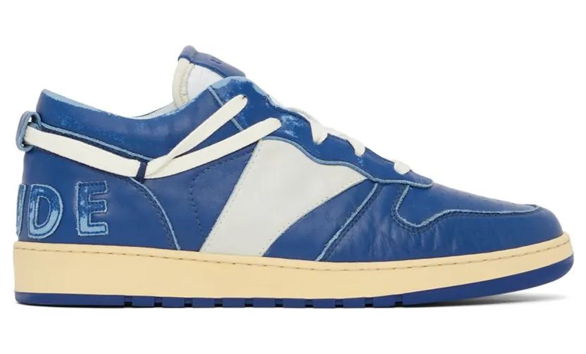 Rhude SSENSE Exclusive Navy Rhecess Low Sneakers (RHFW21FO30039302)