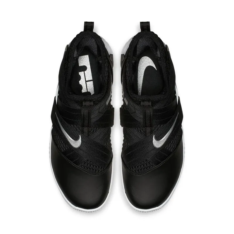 Nike LeBron Soldier 12 TB Black White Silver Black/White-Metallic Silver (AT3872-001)
