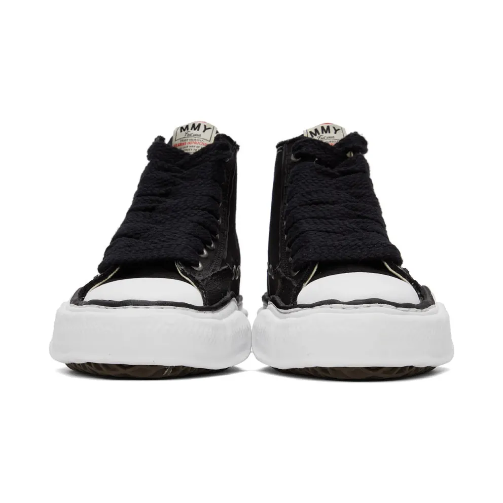 Miharayasuhiro Black & White Peterson High-Top (A08FW715)