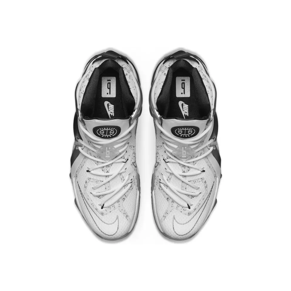 Nike LeBron 12 Elite SP Pigalle White/Metallic Silver-Black (806951-100)