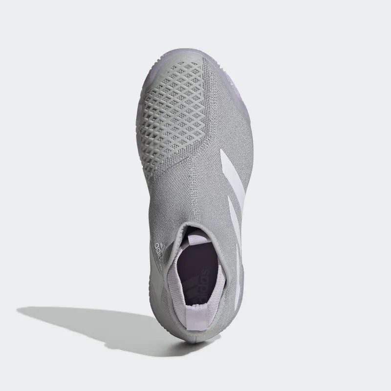 adidas Stycon Laceless Hard Court Grey Two Purple Tint (W) Grey Two/Cloud White/Purple Tint (EF2696)