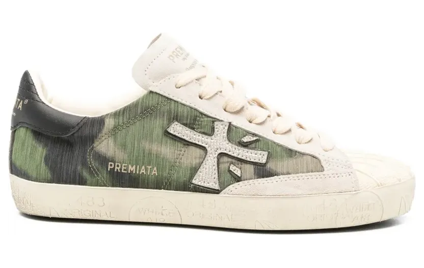 Premiata Sneakers met logo-applicatie – Groen (STEVEND8058)