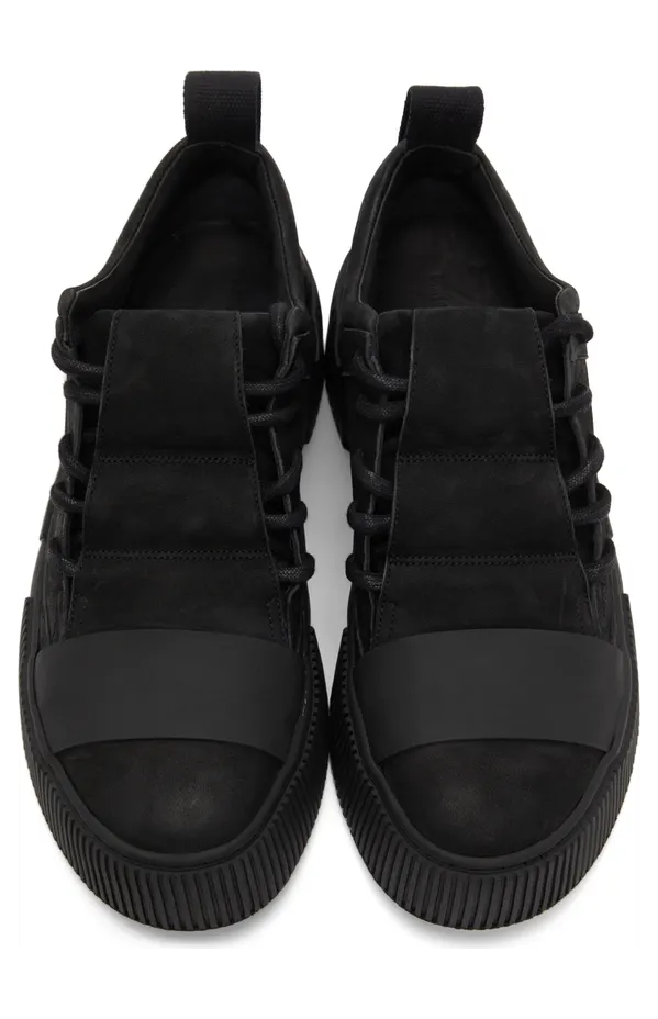 Boris Bidjan Saberi Black Suede Bamba 2.1 Sneakers (293-SS2200B2000000SM-0001) (5)