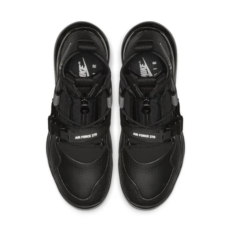 Nike Air Force 270 Utility Black Metallic Silver Black/Black-Metallic Silver (AQ0572-002)