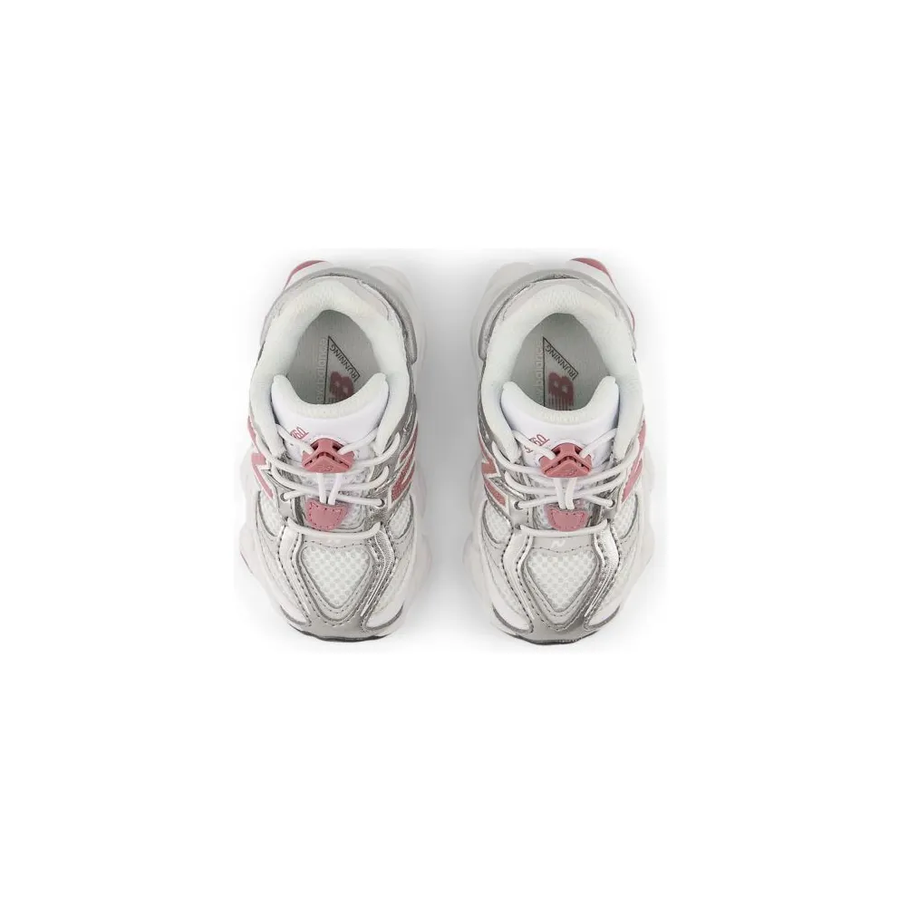 New Balance 9060 Bungee Lace TD “White Rosewood Silver” (I90606HV)