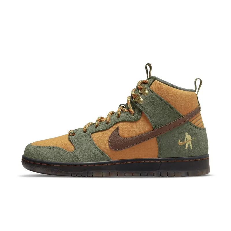 Nike x Pass-Port SB Dunk High Workboot – “Carbon Green / Cider-wheat Gold” (DO6119-300)