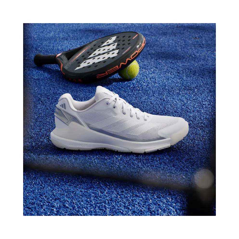 Adidas Crazyquick Lightstrike Padel Shoes Cloud White / Cloud White / Zero Metalic (JR4659)