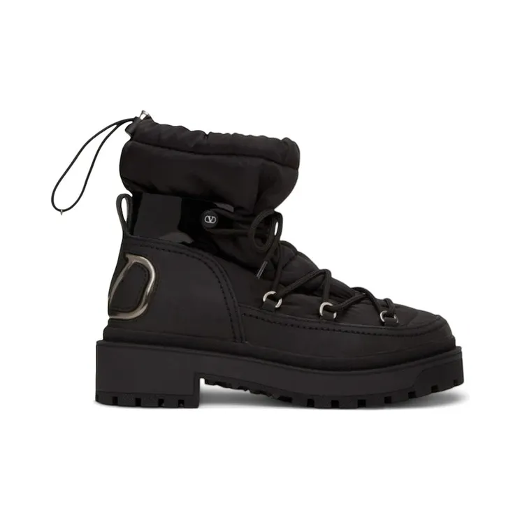 Valentino Garavani V Logo Trekkgirl Ankle Boots Black (WW2S0AF6 DFY 0NO)