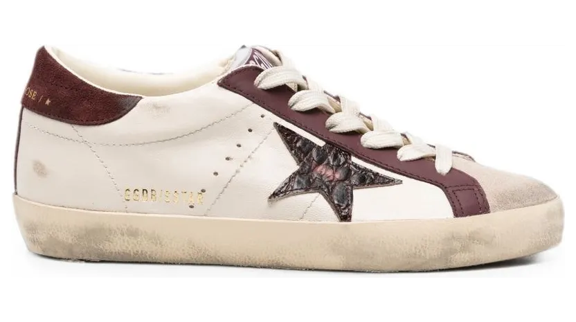 Golden Goose Superstar Gwf01002.F008761.15993 Butter / Beige / Burgundy
