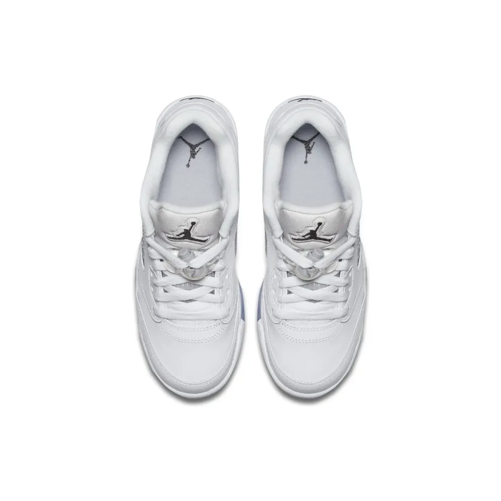 Jordan 5 Retro Low Wolf Grey (GS) White/Black-Wolf Grey (819172-122)